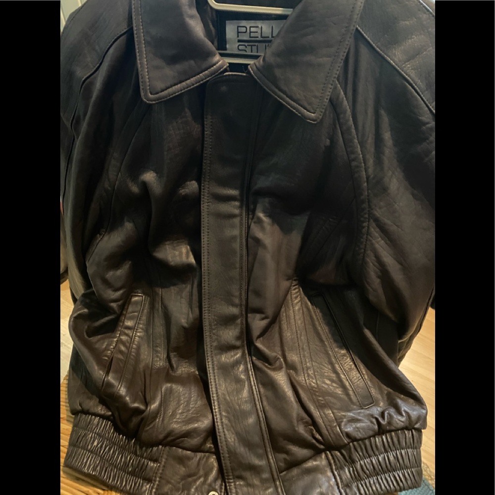 Wilson leather jacket medium dark brown